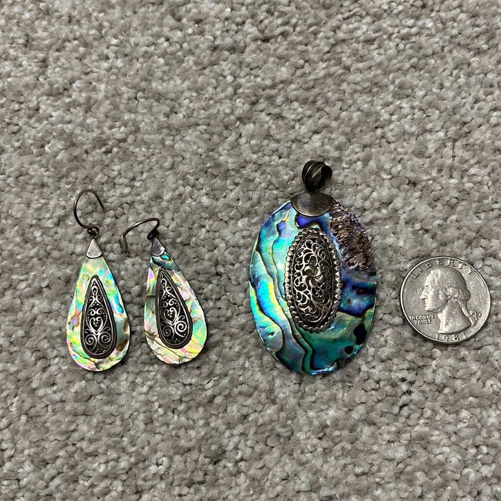 Necklace and earrings